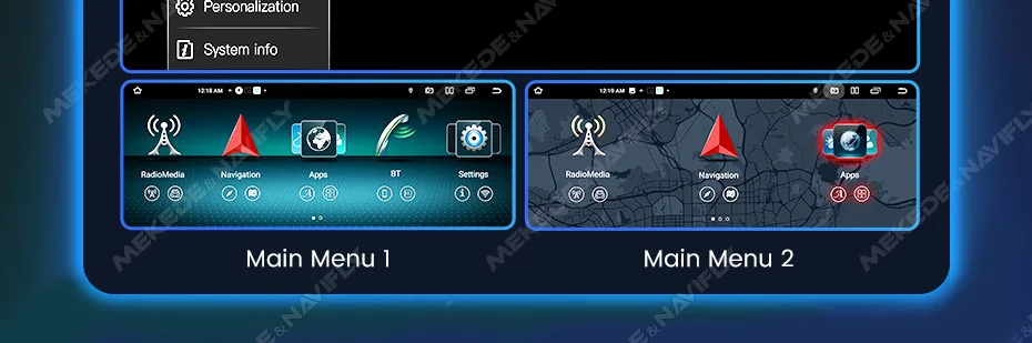 MEKEDE 12,5 Zoll Android 14 Wireless Carplay Auto Radio Für Mercedes Benz C Klasse W204 S204 2008-2010 GPS DSP Multimedia Player