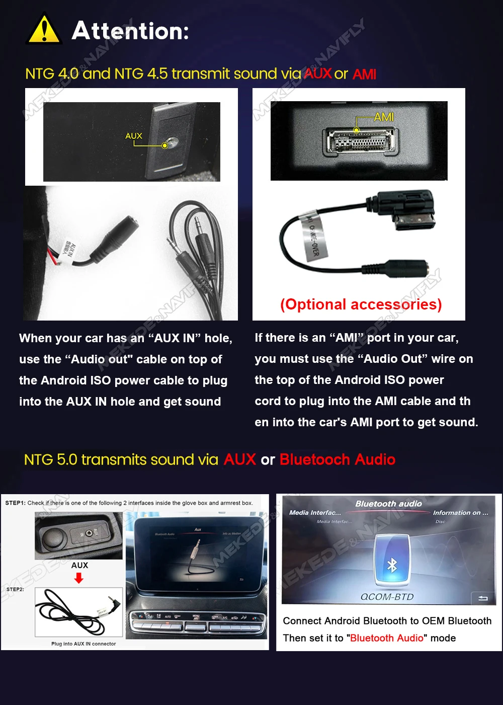 MEKEDE 8-Kern-Autoradio-Multimedia-Player für Mercedes Benz C-Klasse W204 S204 2011-2013 NTG4.5 BT Wireless Carplay Auto GPS DSP