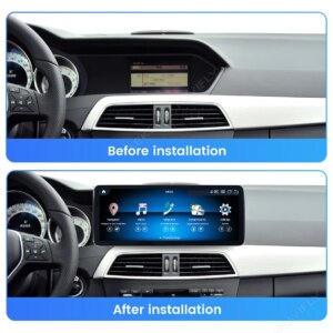 Alternative view of Autoradio Android für Mercedes Benz C-Klasse W204 S204 2011-2013 NTG4.5 BT Wireless Carplay Auto GPS DSP