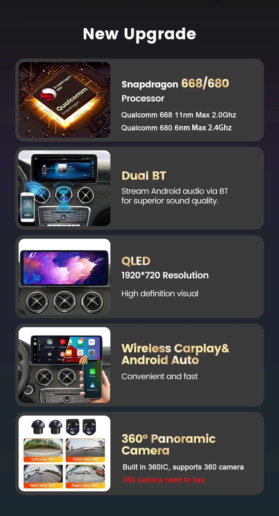 MEKEDE 8-Kern-Autoradio-Multimedia-Player für Mercedes Benz C-Klasse W204 S204 2011-2013 NTG4.5 BT Wireless Carplay Auto GPS DSP