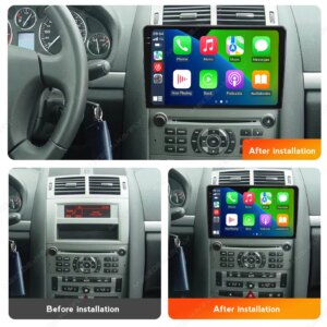 Alternative view of Autoradio Android14 für Peugeot 407 cc SW 407CC 2004-2011 GPS-Navigation 4G BT