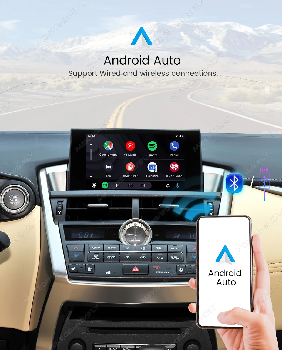 Auto Original Bildschirm Upgrade Carplay Box Für LEXUS RX RC ES UX NX LC LS IST CT200h LX-570 GS Serie Drahtlose Carplay Android Auto
