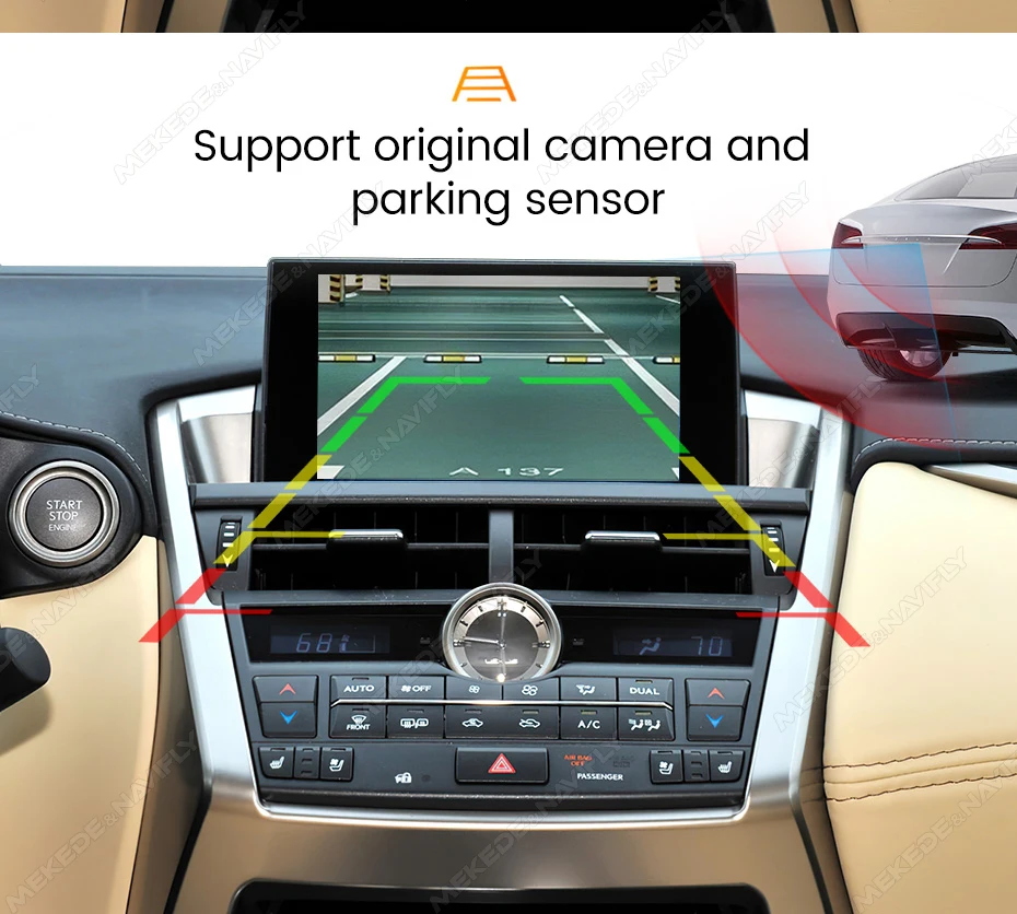Auto Original Bildschirm Upgrade Carplay Box Für LEXUS RX RC ES UX NX LC LS IST CT200h LX-570 GS Serie Drahtlose Carplay Android Auto