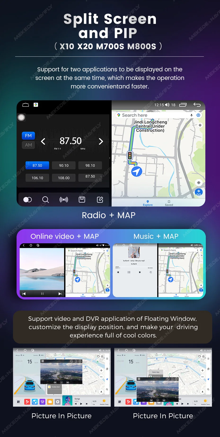 MEKEDE Android 14 Multimedia Video Player Für Ford Focus 2 Mondeo S/C Max Kuga Fiesta Fusion GPS RDS DSP Carplay Auto Auto Radio