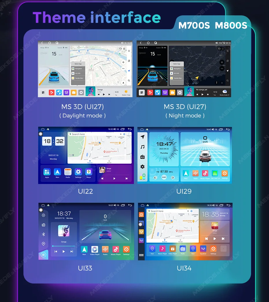 MEKEDE Android 14 Multimedia Video Player Für Ford Focus 2 Mondeo S/C Max Kuga Fiesta Fusion GPS RDS DSP Carplay Auto Auto Radio