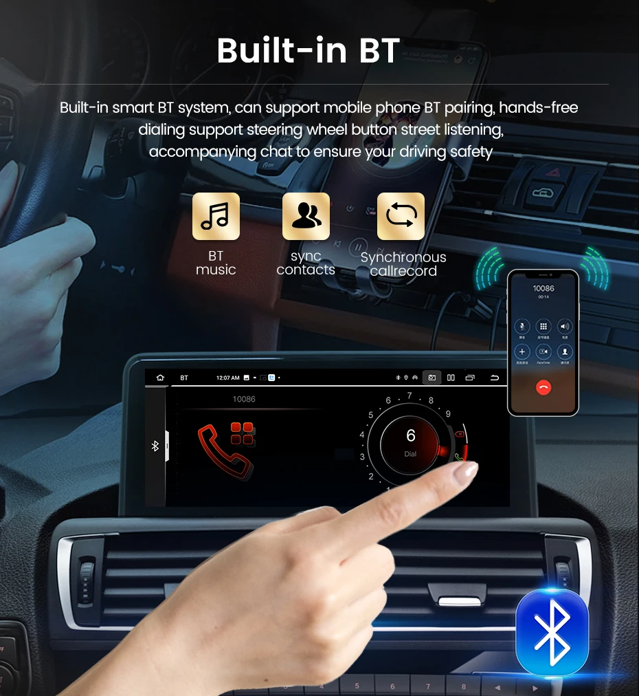 MEKEDE 10,25 Zoll 8-Kern Android 14 Autoradio für BMW 1er F20 F21 2er F23 GPS-Navigation Wireless Carplay Auto 4G DSP