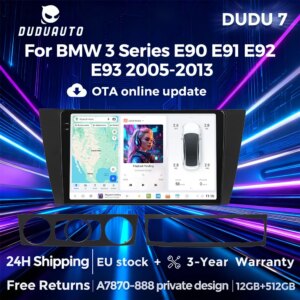Android Autoradio BMW 3er E90 E91 E92 E93 2005-2013 Android 13 2DIN Carplay Auto DSP WIFI Navi FM Autoradio