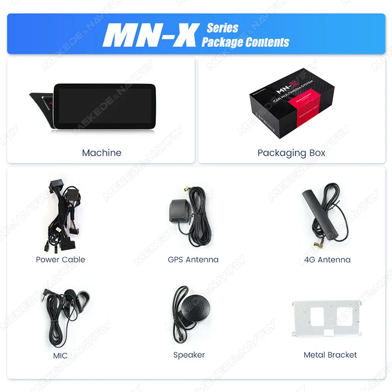 MEKEDE 8-Kern Android 14 Autoradio für Audi A4 A4L S4 A5 S5 B8 2009-2017 Kabelloses Carplay Auto-Multimedia-Player GPS DSP 4G WIFI