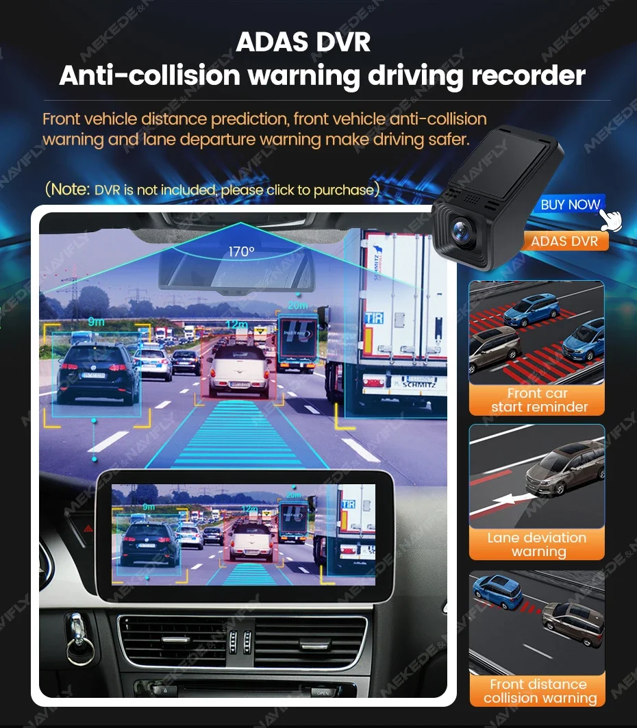 MEKEDE 8-Kern Android 14 Autoradio für Audi A4 A4L S4 A5 S5 B8 2009-2017 Kabelloses Carplay Auto-Multimedia-Player GPS DSP 4G WIFI