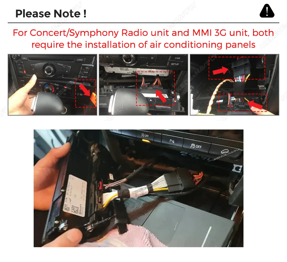 MEKEDE 8-Kern Android 14 Autoradio für Audi A4 A4L S4 A5 S5 B8 2009-2017 Kabelloses Carplay Auto-Multimedia-Player GPS DSP 4G WIFI