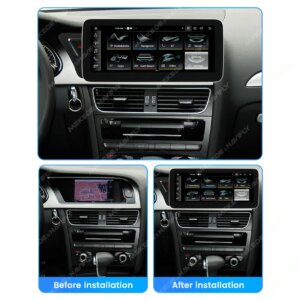 Alternative view of Android14 Autoradio für Audi A4 A4L S4 A5 S5 B8 2009-2017 Kabelloses Carplay Auto-Multimedia-Player GPS DSP 4G WIFI