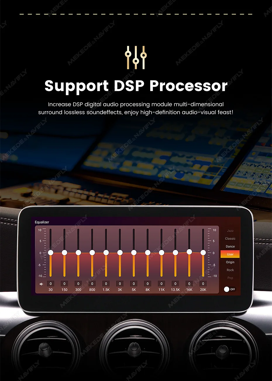Navifly qualcomm 2008 android 13 3d ui carplay autoradio intelligentes system für mercedes benz c klasse w204 s204 2010-gps dsp