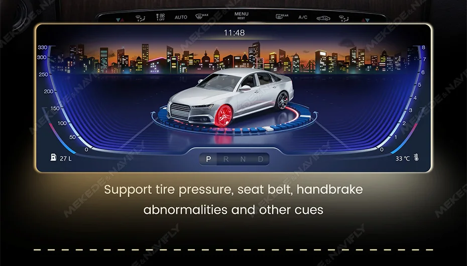 Navifly qualcomm 2008 android 13 3d ui carplay autoradio intelligentes system für mercedes benz c klasse w204 s204 2010-gps dsp