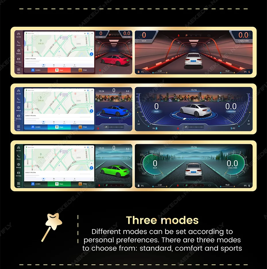 Navifly qualcomm 2008 android 13 3d ui carplay autoradio intelligentes system für mercedes benz c klasse w204 s204 2010-gps dsp