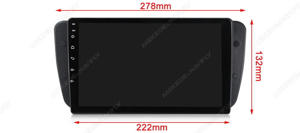 MEKEDE 4G LTE CarPlay Android 14 Autoradio Für Seat Ibiza 6J 2009-2013 Auto Multimedia Player BT GPS Stereo Kopf Einheit FM Autoradio