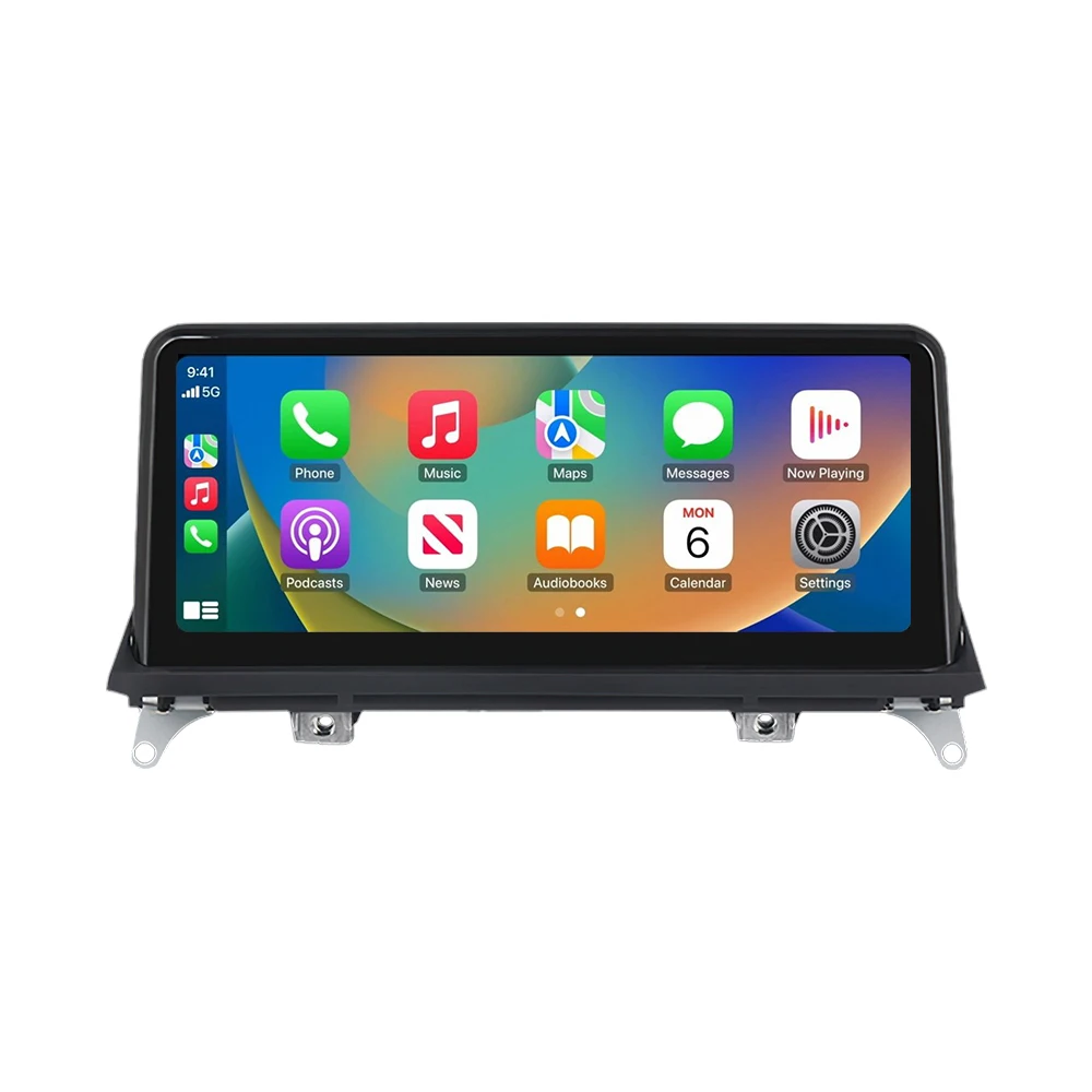 10,25 Zoll 1920*720 Auto-Multimedia-Display, kabelloses CarPlay, Android Auto für BMW X5 E70 X6 E71 E72, Linux-System, GPS, WLAN, Autoradio