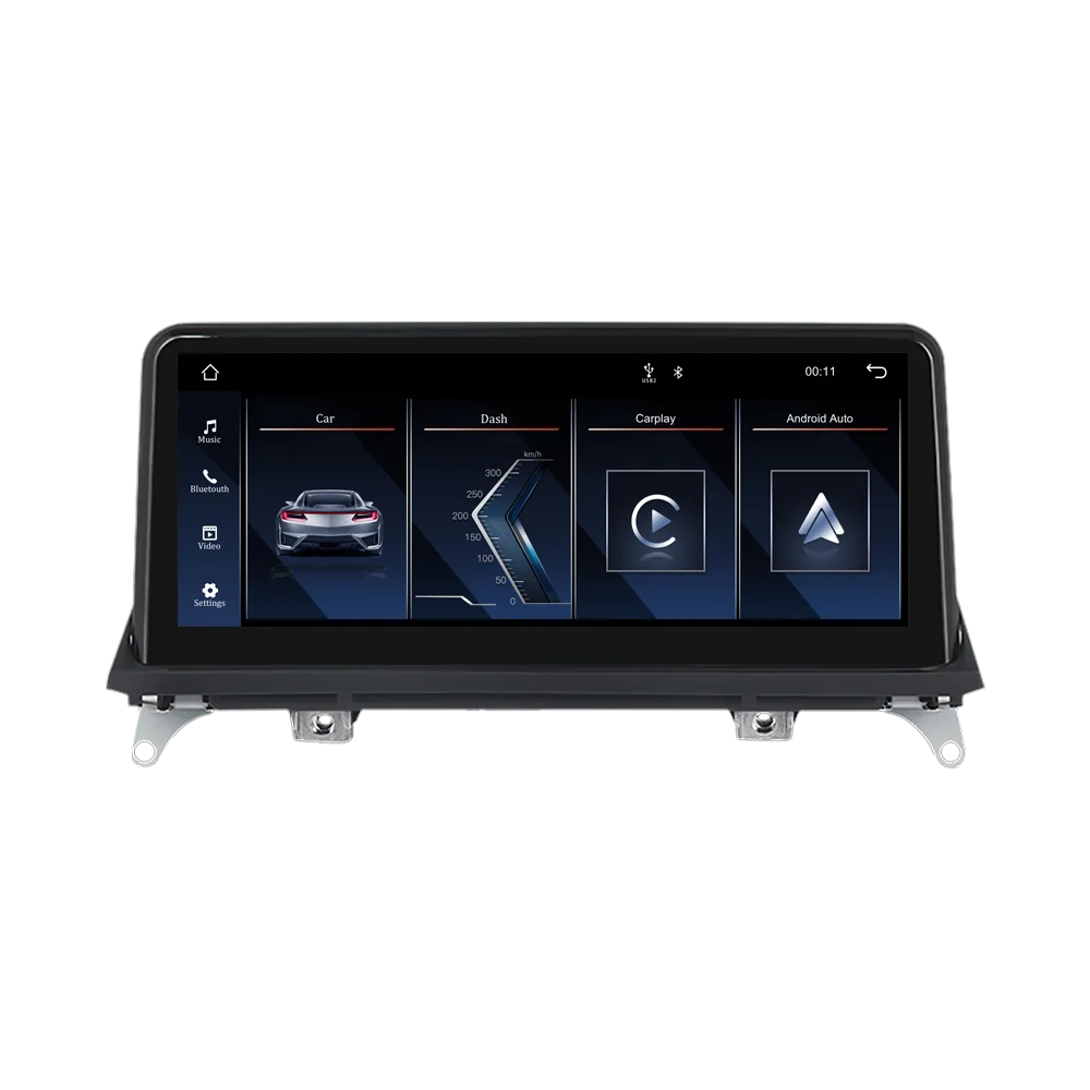 10,25 Zoll 1920*720 Auto-Multimedia-Display, kabelloses CarPlay, Android Auto für BMW X5 E70 X6 E71 E72, Linux-System, GPS, WLAN, Autoradio