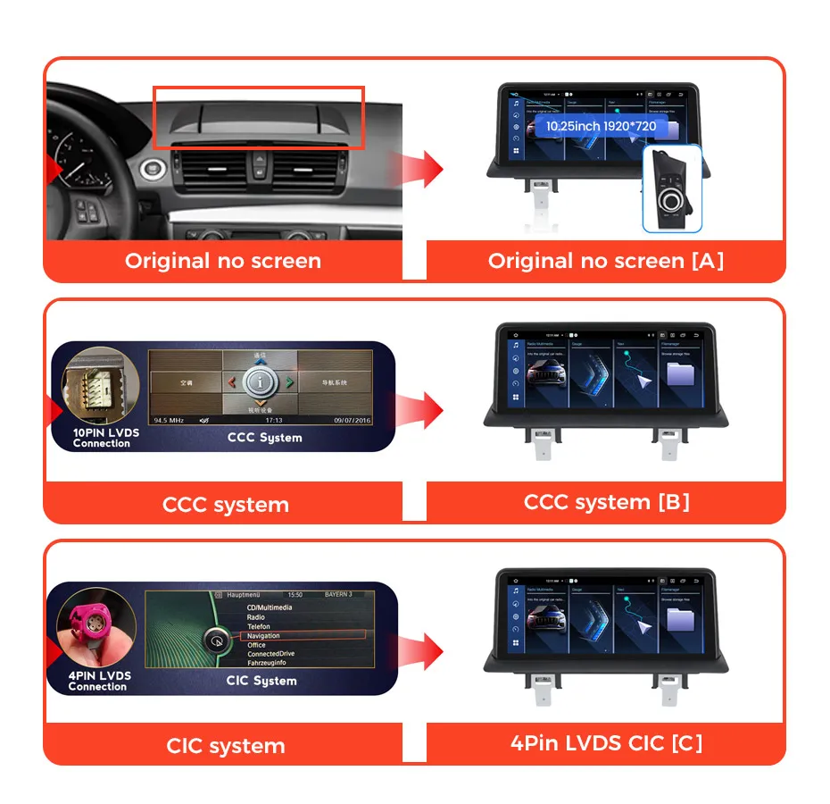 Navifly 8 core android14 drahtloses carplay auto für bmw 1 series e87 e81 e88 e87 2011-2015 4g lte dsp gps multimedia radio player