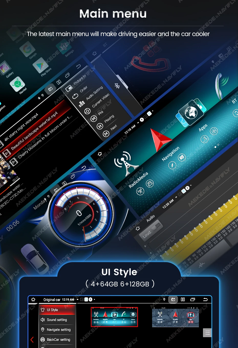 Navifly android 14 carplay all-in-one für mercedes e-klasse w212 s212 auto multimedia player android auto stereo 4g dsp auto radio