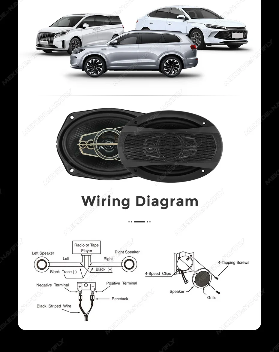 Navifly neue 1/5/6/5/6*9 Zoll Car Audio Koaxial Lautsprecher Subwoofer Universal Auto Sound Hifi Musik Voll bereich Frequenz Stereo herum