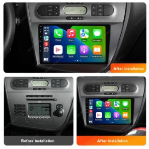 Alternative view of Android 14 Autoradio Für Seat Leon 2 MK2 2005-2012 Multimedia Player Stereo Drahtlose Carplay GPS 4G Kopf Einheit