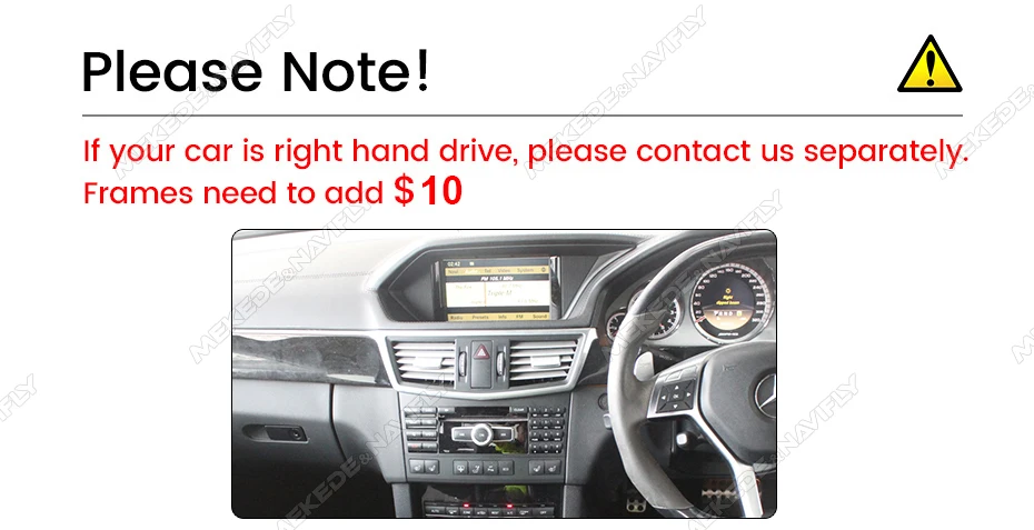 MEKEDE Android 14 CarPlay All-in-One für Mercedes E-Klasse W212 S212 Auto-Multimedia-Player Android Auto Stereo 4G DSP Autoradio