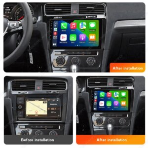 Alternative view of Android14 Autoradio Für Volkswagen VW Golf 7 MK7 2012 2013-2020 Drahtlose Carplay Android Auto Multimedia GPS 2Din RDS BT