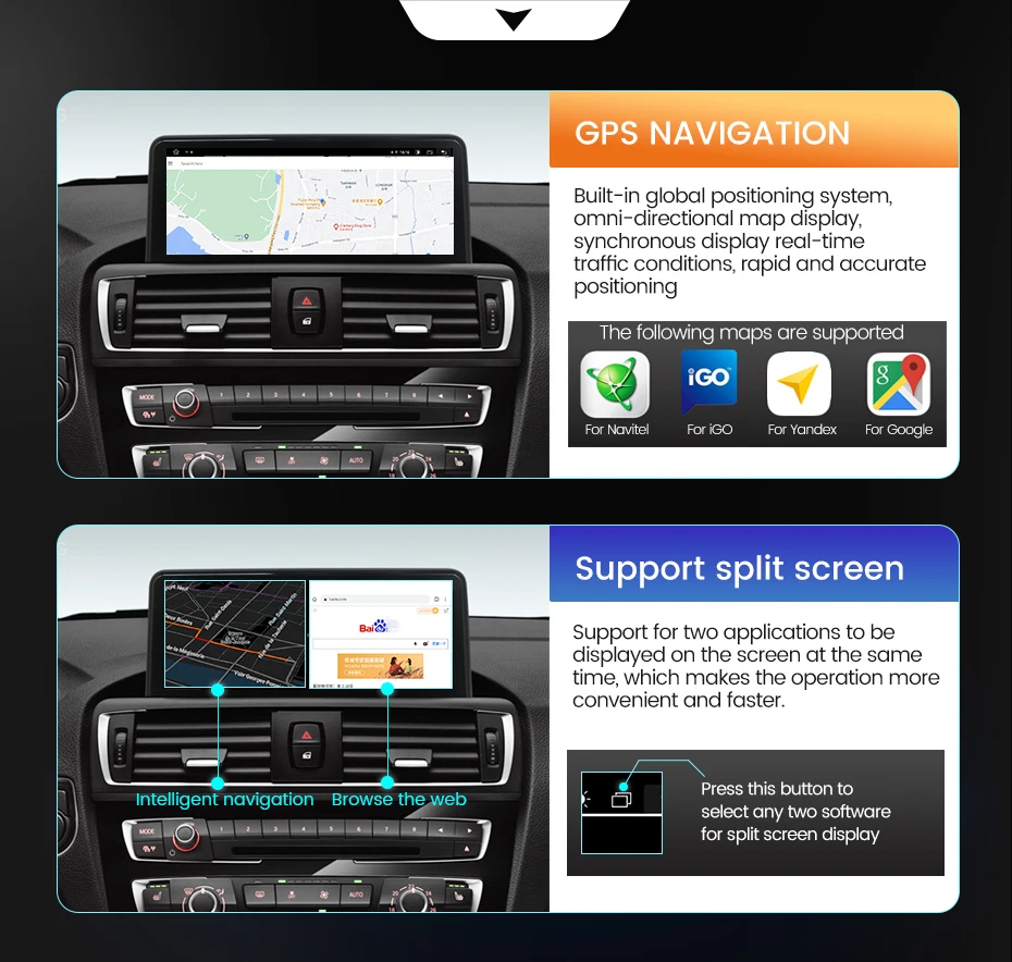 Eu store kabelloses carplay android auto multimedia bildschirm für bmw 1 2 3 4 serie f20 f21 f22 f30 f31 f32 f33 f34 f36 4g lte bt 5,0