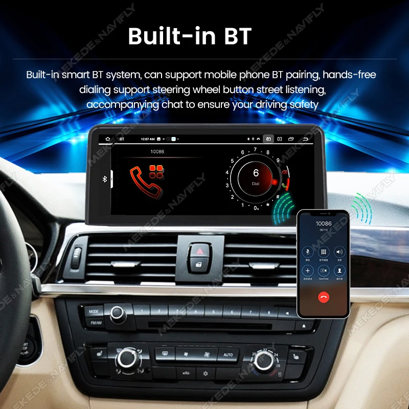 Android Autoradio für bmw 1 2 3 4 serie f20 f21 f22 f30 f31 f32 f33 f34 f36 4g Multimedia CarPlay AndroidAuto – Bild 4