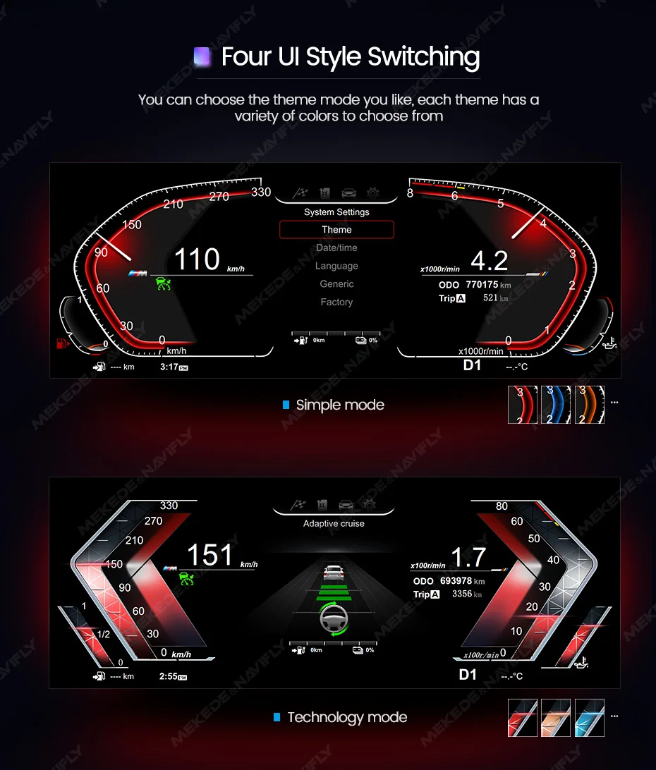 MEKEDE 12,3 Zoll LCD Digital Dashboard Für BMW X5 E70 X6 E71 2006-2013 CCC CIC System Tachometer kraftstoff meter Fahrzeug Informationen