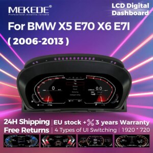 12,3 Zoll LCD Digital Dashboard Für BMW X5 E70 X6 E71 2006-2013 CCC CIC System Tachometer Fahrzeug Informationen