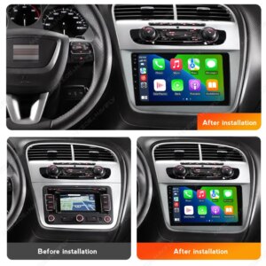 Alternative view of Android14 Autoradio für Seat Altea 2004 - 2015 GPS 4G DSP RDS WIF BT Multimedia Video Player Drahtlose Carplay Auto
