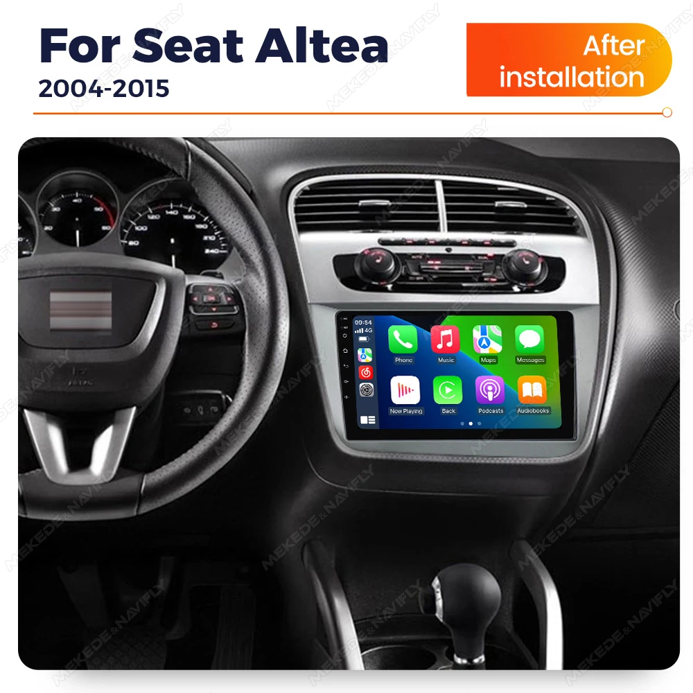MEKEDE 256GB Android 14 Auto Radio Drahtlose Carplay Auto Für Seat Altea 2004 - 2015 GPS 4G DSP RDS WIF BT Multimedia Video Player