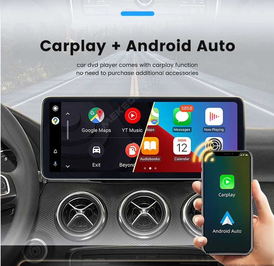 Android14 Autoradio für Mercedes Benz B-Klasse W245 W246 DSP BT 4G GPS Intelligentes System Multimedia CarPlay – Bild 4