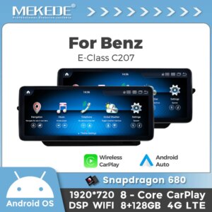 Android14 Autoradio für Mercedes Benz Klasse E C207 W207 A207 Autoradio Multimedia Player GPS 4G LTE DSP