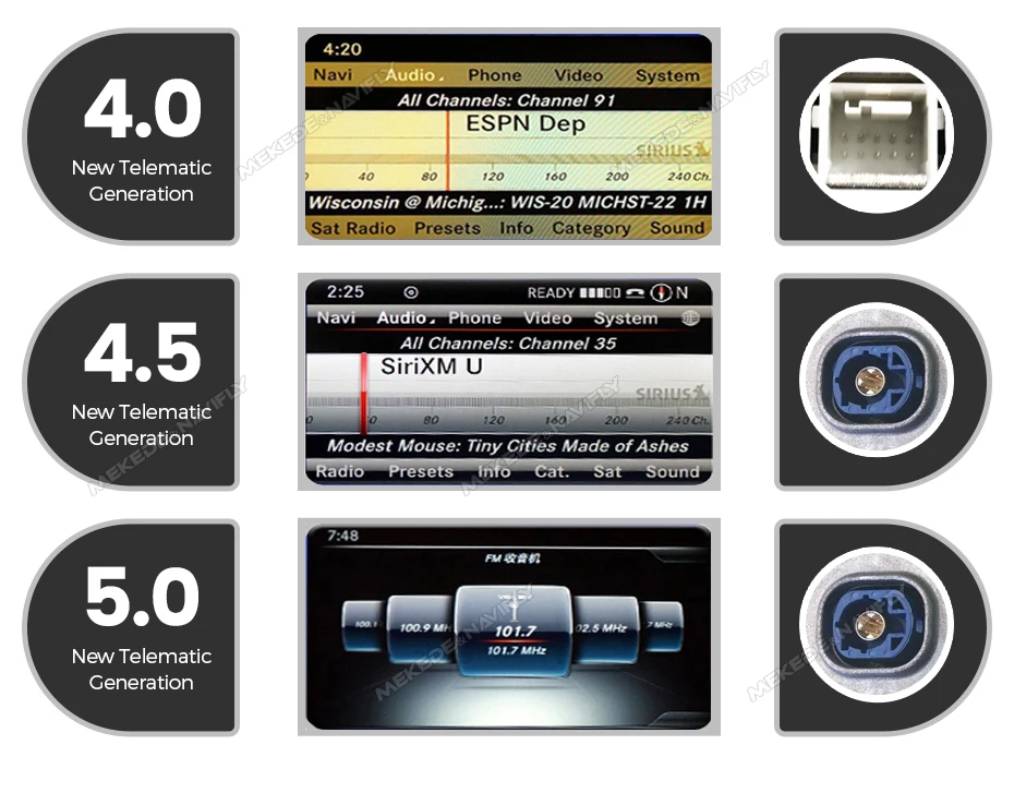 MEKEDE 8-Kern Wireless Carplay Android Auto für Mercedes Benz Klasse E C207 W207 A207 Autoradio Multimedia Player GPS 4G LTE DSP