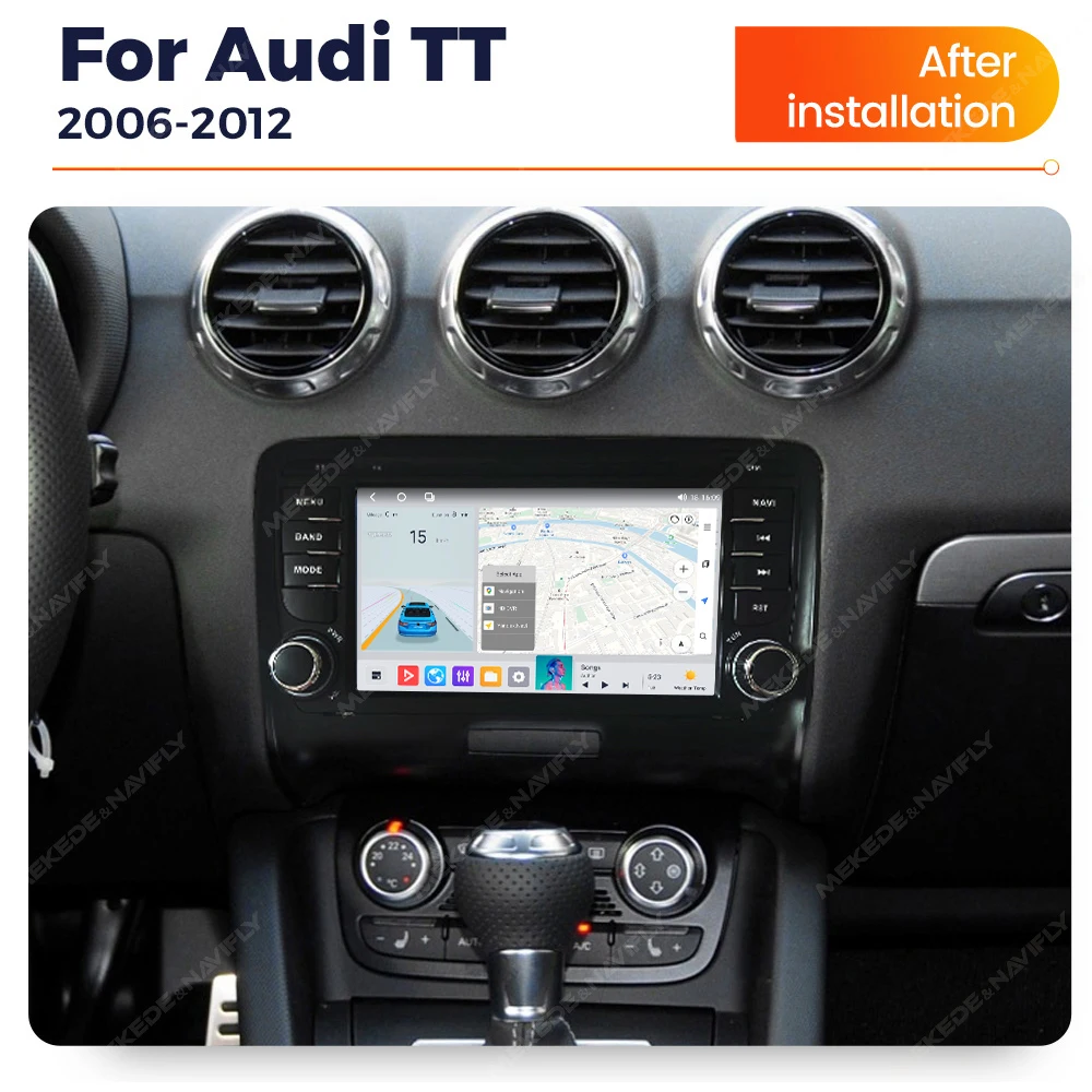 MEKEDE Android 14 8-core 7-zoll-Multimedia-Player Für Audi TT MK2 8J 2006-2016 GPS Navigation Stereo Auto Radio RDS Carplay WIFI
