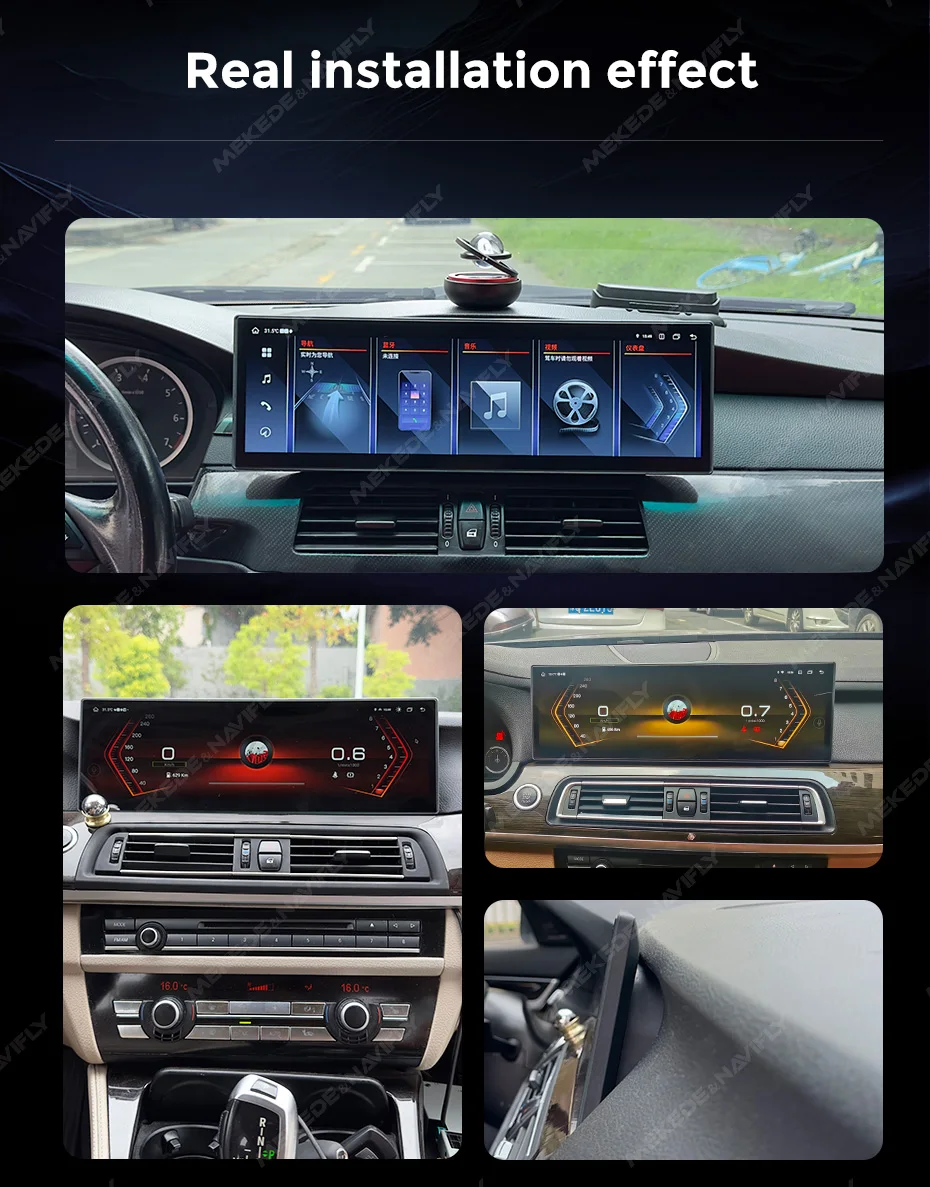 15 Zoll 3k Touchscreen Android 14 Wireless Carplay Auto Autoradio Multimedia-Player für BMW 5er F10 F11 520i GPS DSP 4G BT