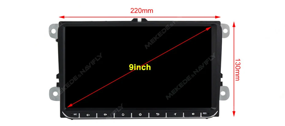 MEKEDE 9 zoll CarPlay Android Auto Auto Radio Für VW Volkswagen Golf Passat B6 B7 Skoda Seat Octavia Polo Tiguan Jetta DSP RDS GPS