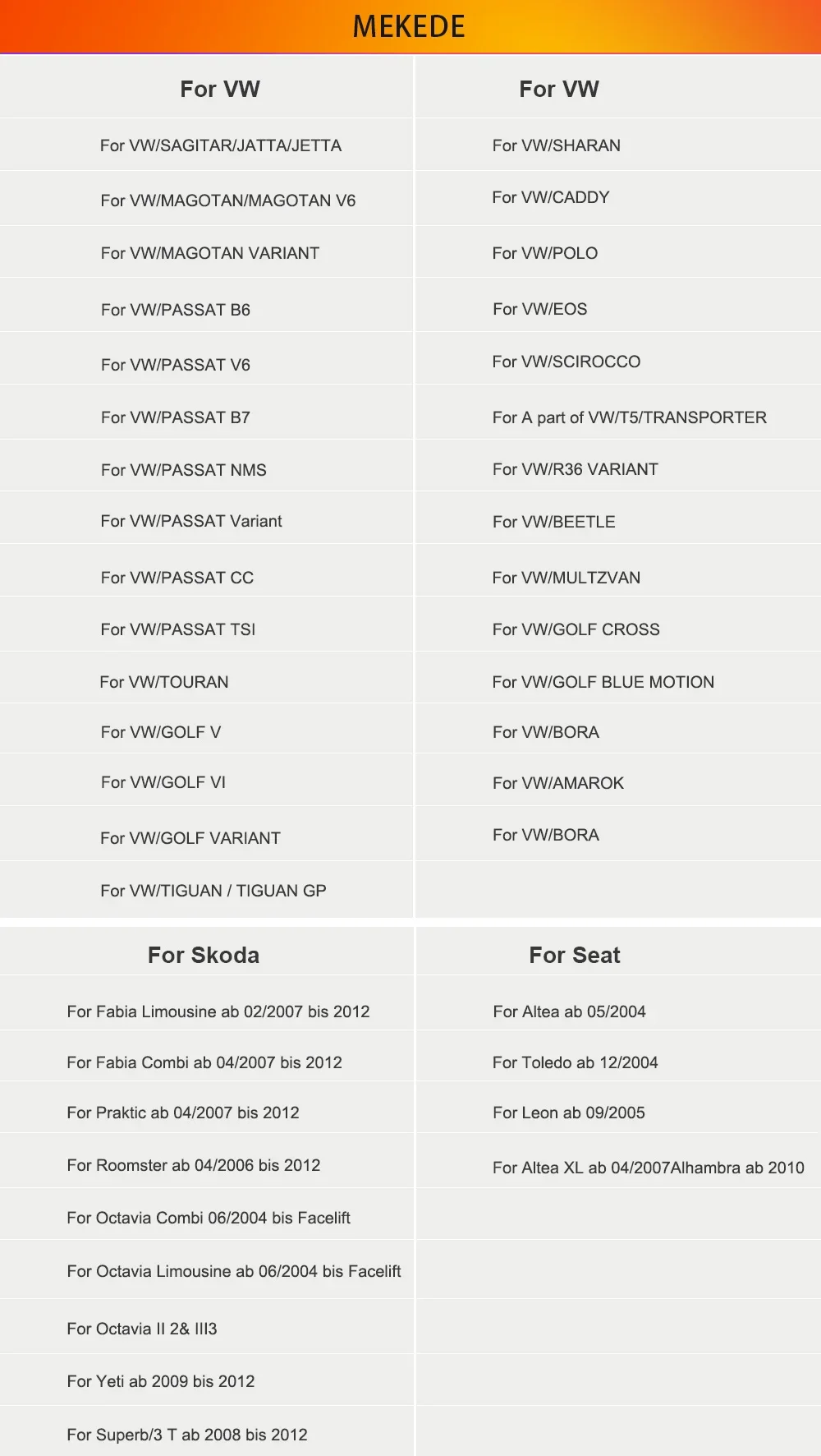 MEKEDE 9 zoll CarPlay Android Auto Auto Radio Für VW Volkswagen Golf Passat B6 B7 Skoda Seat Octavia Polo Tiguan Jetta DSP RDS GPS