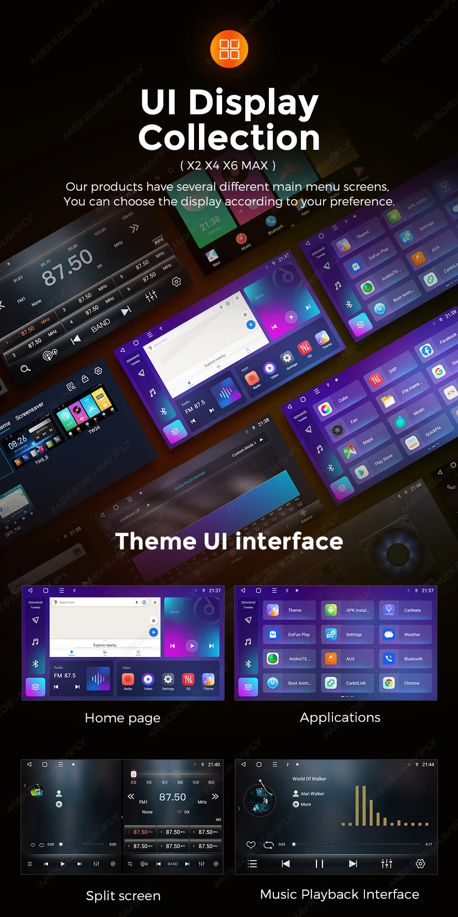 MEKEDE 8-Kern 9-Zoll 2K-Touchscreen Android 14 Autoradio für Renault Duster 2015-2020 Lada Largus 2021 GPS-Navigation 4G