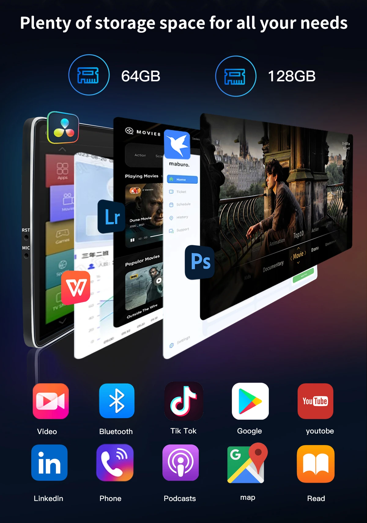 12,8'' 2400*900 Hohe Auflösung Android 14 Snapdragon 665 Drahtlose CarPlay AutoRadio Für Mercedes W204 W205 2007-2018 auto Multimedia 4G GPS Navigation Stereo