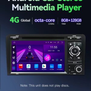 Alternative view of 7 "Android Autoradio für Audi A3 8P 2003-2011 S3 RS3 Carplay Auto Multimedia RDS GPS 2din