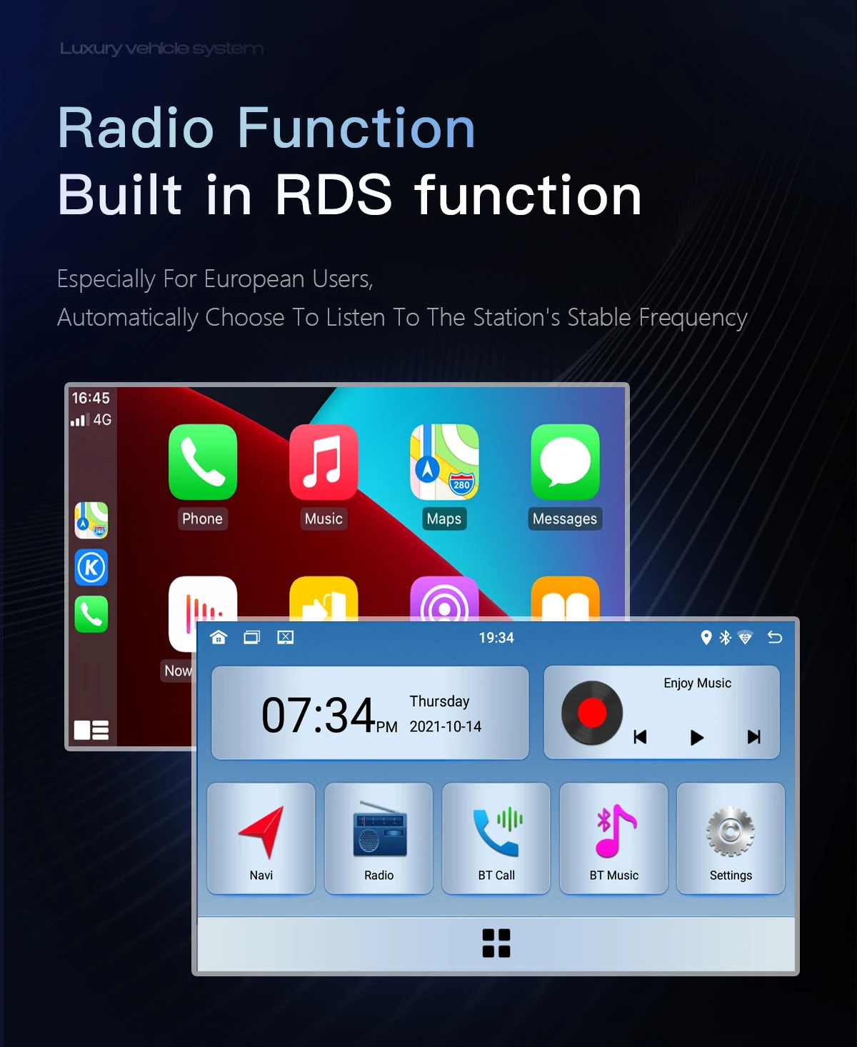Android14 Drahtlose Carplay Auto Multimedia-Player Für Audi A4 2002-2008 S4 RS4 B6 B7 8H Wifi radio AI Stimme Navigation IPS GPS