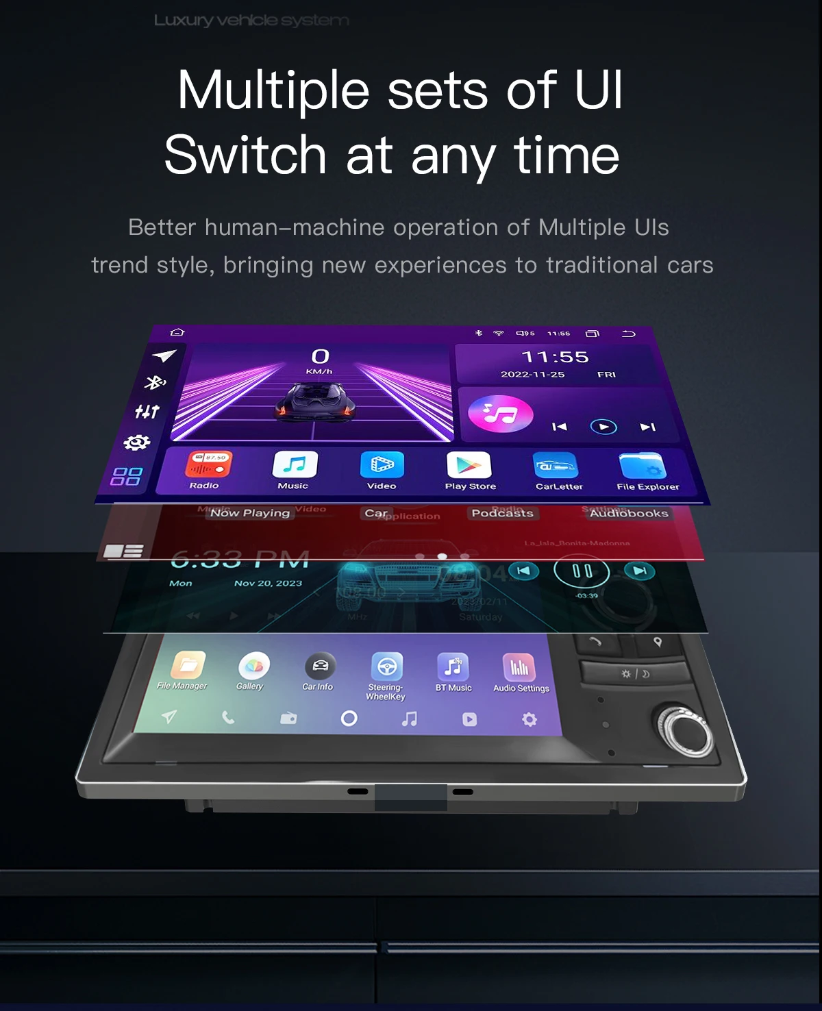 Android14 Drahtlose Carplay Auto Multimedia-Player Für Audi A4 2002-2008 S4 RS4 B6 B7 8H Wifi radio AI Stimme Navigation IPS GPS