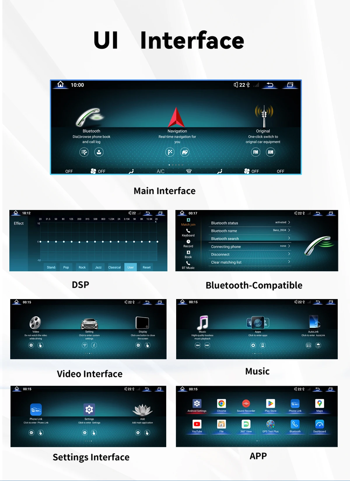 12,8'' 2400*900 Hohe Auflösung Android 14 Snapdragon 665 8GB Drahtlose Carplay Auto Bildschirm Für Mercedes Benz C Klasse W205 GLC Klasse X253 W446 2015-2018 Multimedia Radio Stereo