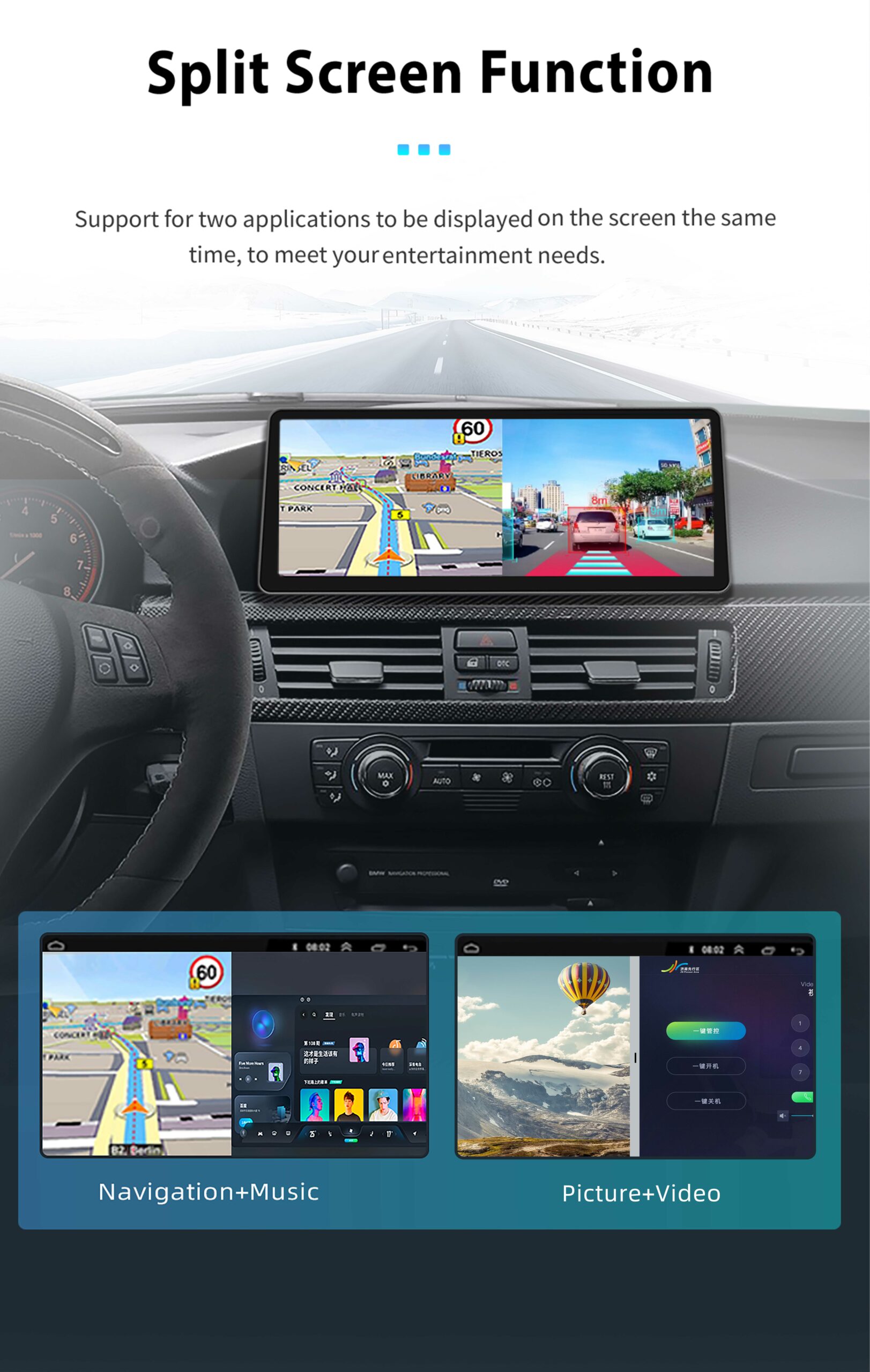 Uckazy 15,8 Touchscreen-Autoradio für BMW 7er F01 F02 F03 F04 2009–2015 CIC NBT System GPS-Navigation Multimedia-Display Head Unit Video Player Carplay