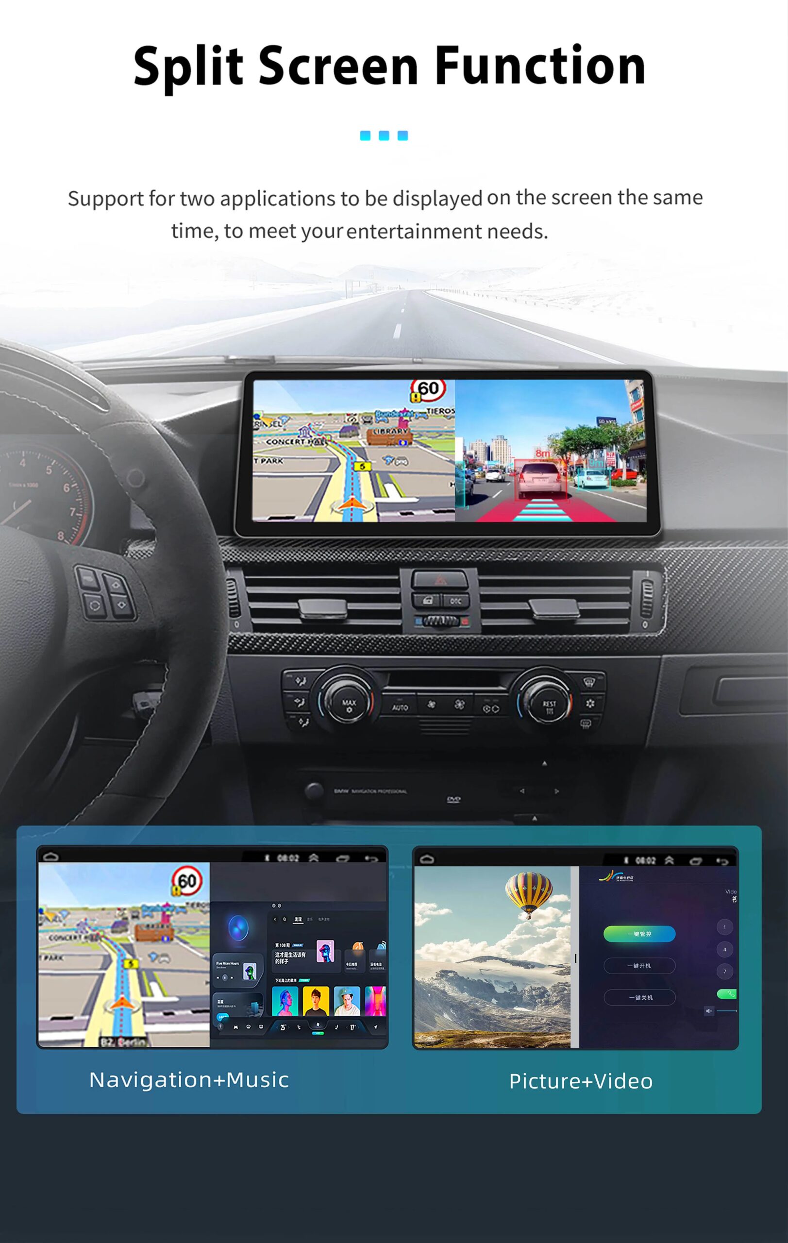 Uckazy 15,8 Touchscreen-Autoradio für BMW 7er F01 F02 F03 F04 2009–2015 CIC NBT System GPS-Navigation Multimedia-Display Head Unit Video Player Carplay