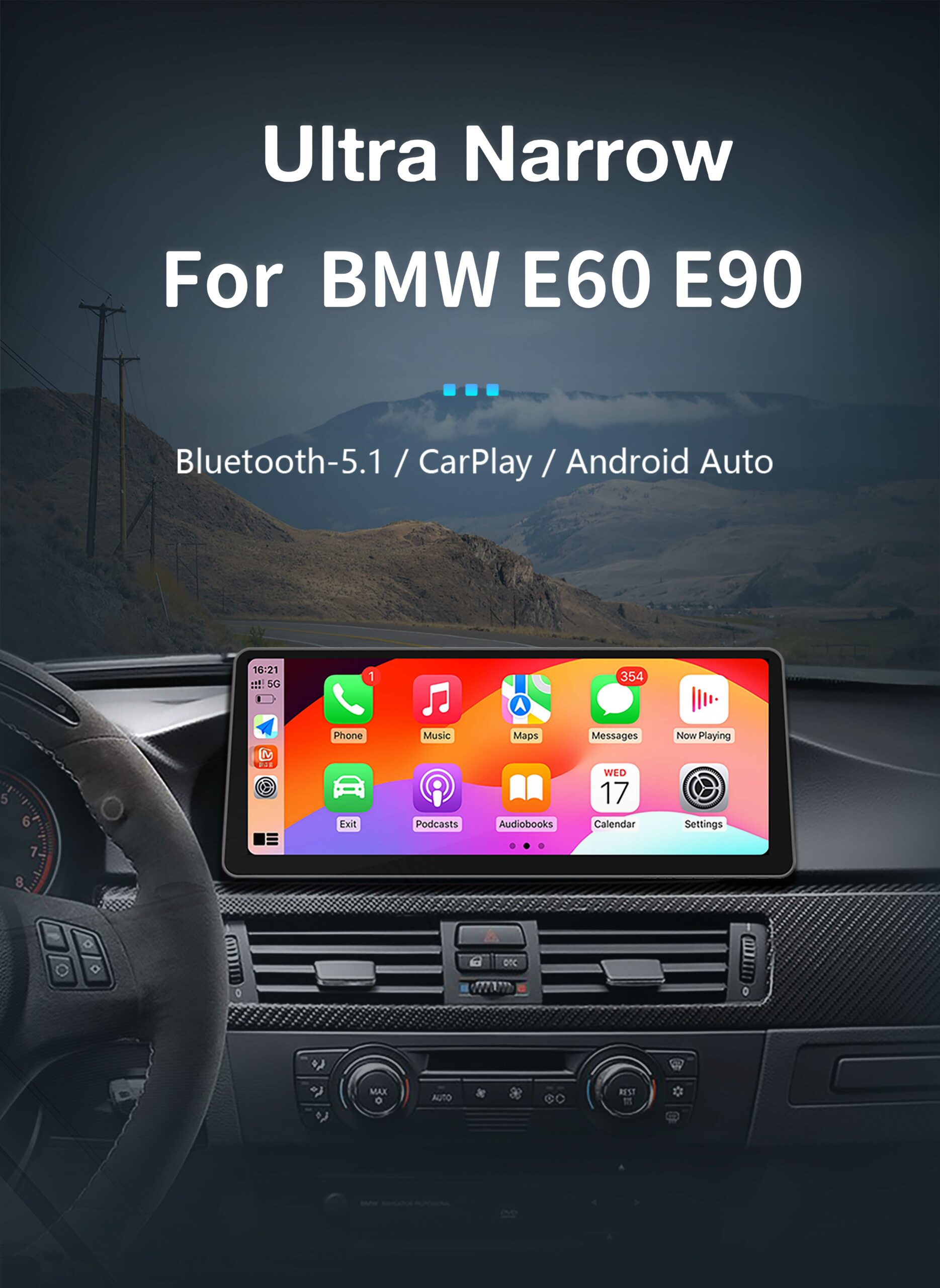 Uckazy 15,8 Touchscreen-Autoradio für BMW 7er F01 F02 F03 F04 2009–2015 CIC NBT System GPS-Navigation Multimedia-Display Head Unit Video Player Carplay