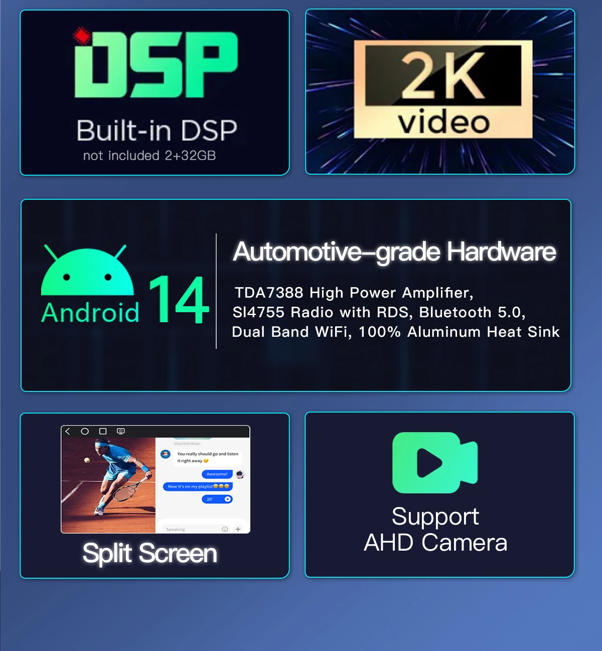 Autoradio Android14 für VW,Seat,Skoda Multimedia Carplay 4G Auto – Bild 5